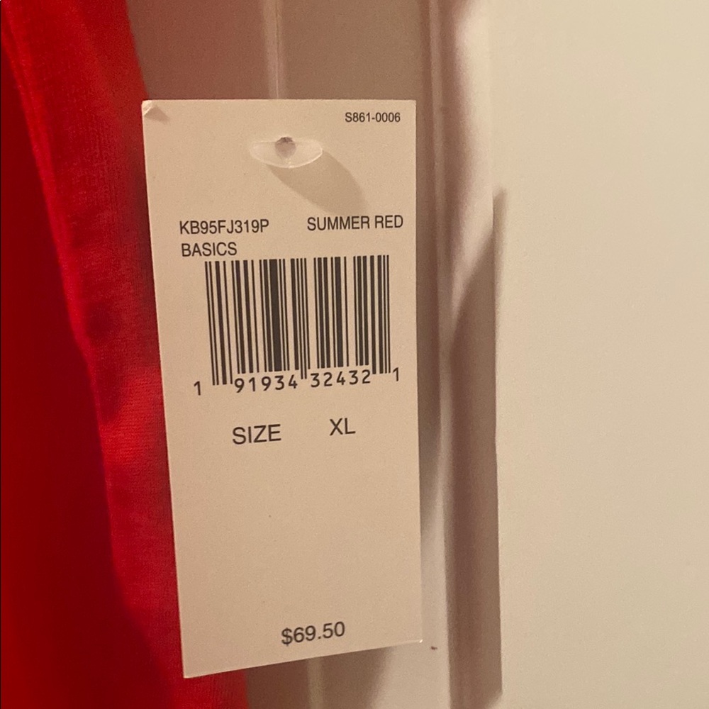 Michael Kors Vibrant Red Short Sleeve Tee - Picture 3 of 4